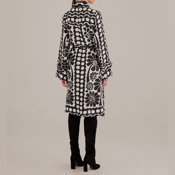 FARM Rio Black and White Midi Dress - Picture 9 of 16